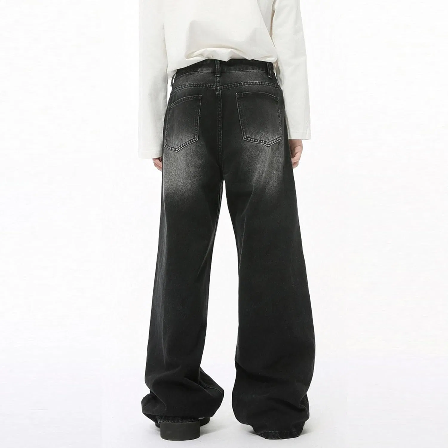 Джинсы свободные Baggy Flared Jeans, Color 7 — фото 3