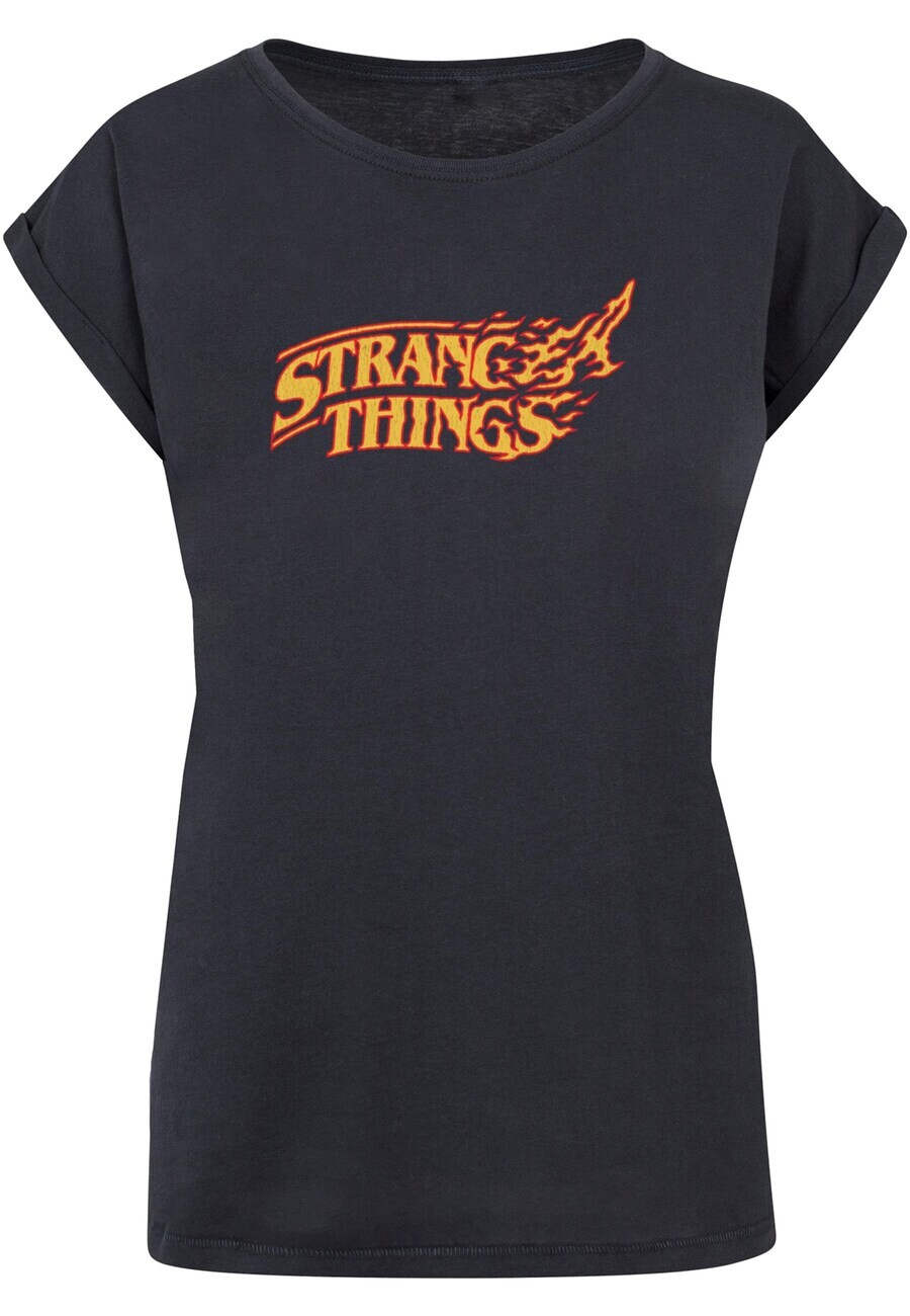 

Футболка ABSOLUTE CULT Shirt Stranger Things - Logo Breaking, темно-синий