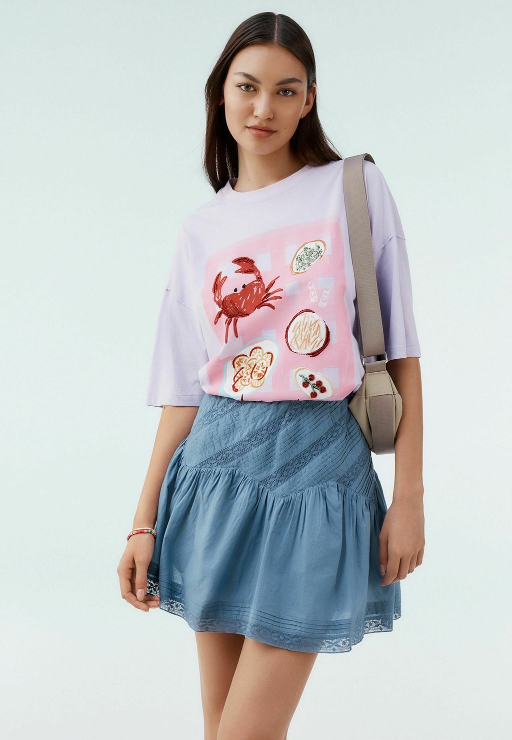 

Мини-юбка REGULAR FIT - A-line skirt Next, синий