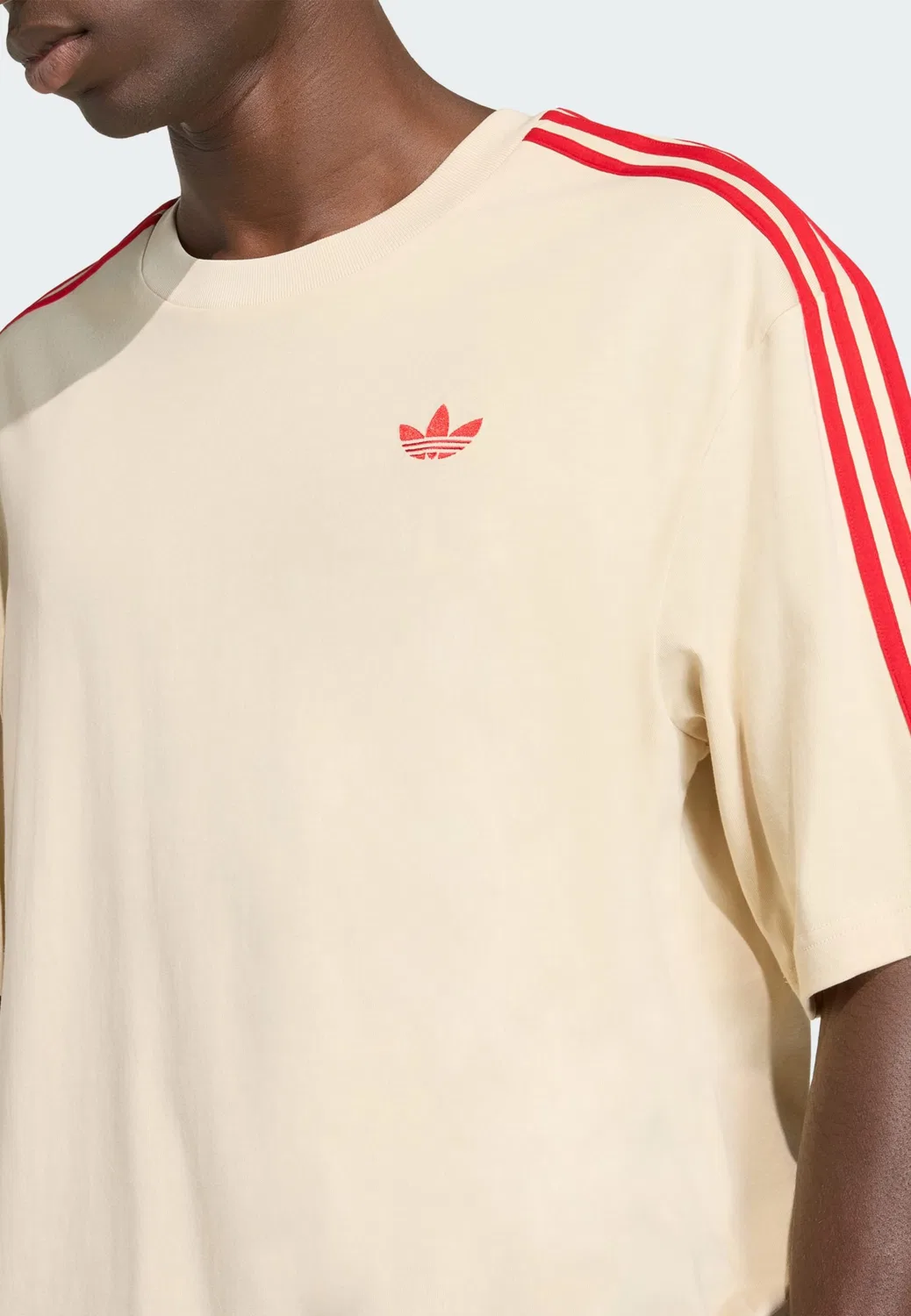 Adidas Originals Рубашка Adicolor бежевого цвета — фото 4