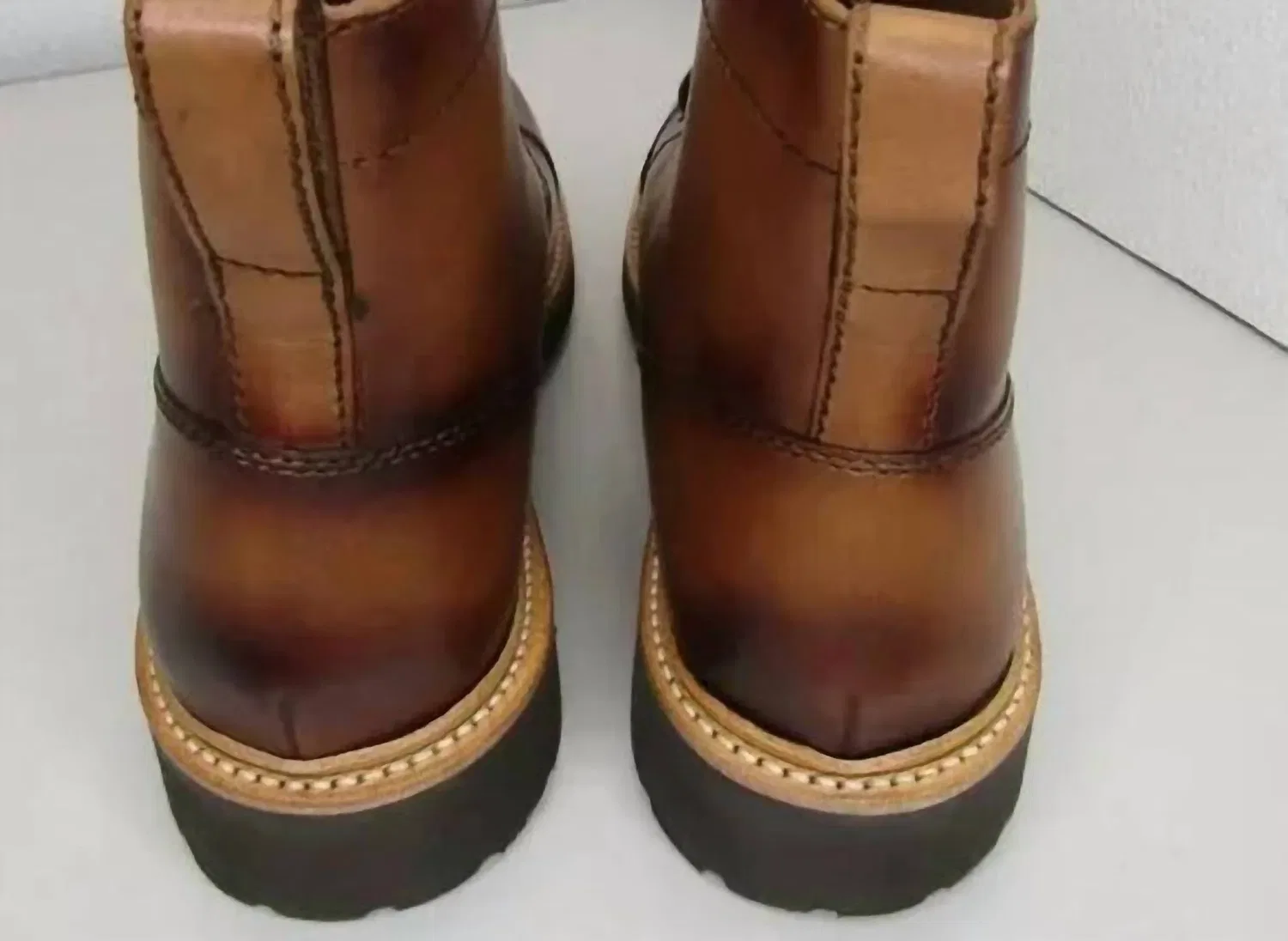 Florsheim Мужские ботинки на каблуке с перфорацией Whitmore Cap Toe Ankle Dress Boots от Men's Shoe Co, коричневого цвета — фото 4