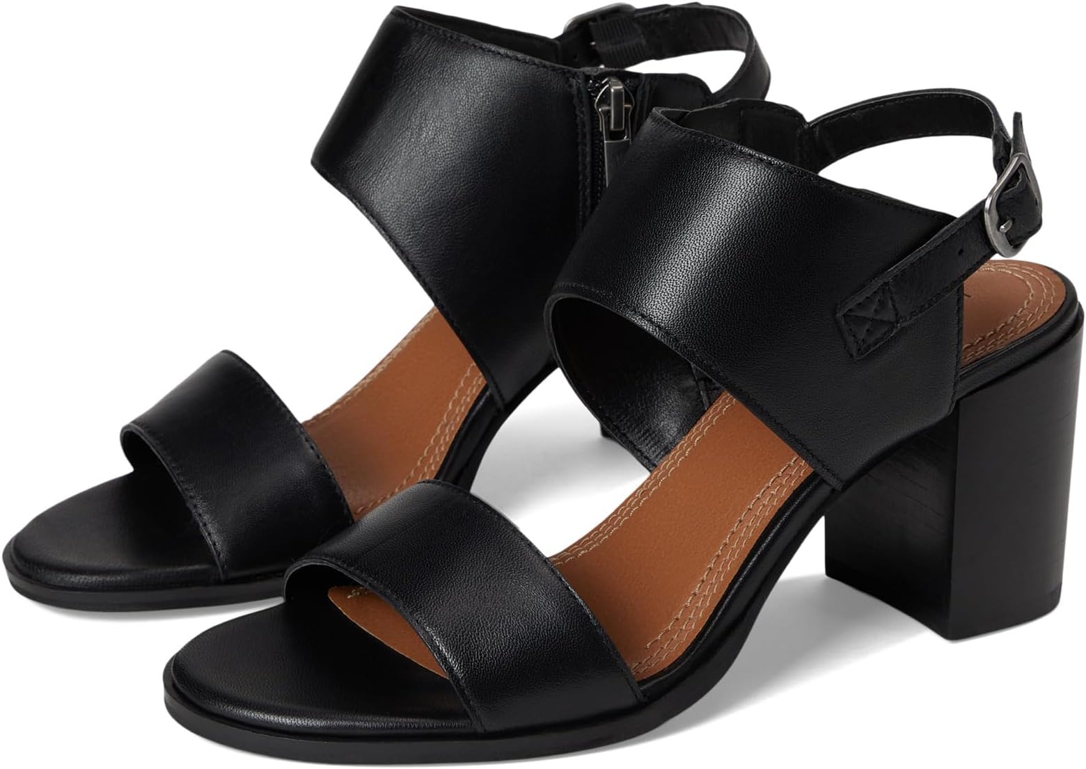 Сандалии Lucky Brand Dinzin Double Band Heeled Sandals, черный