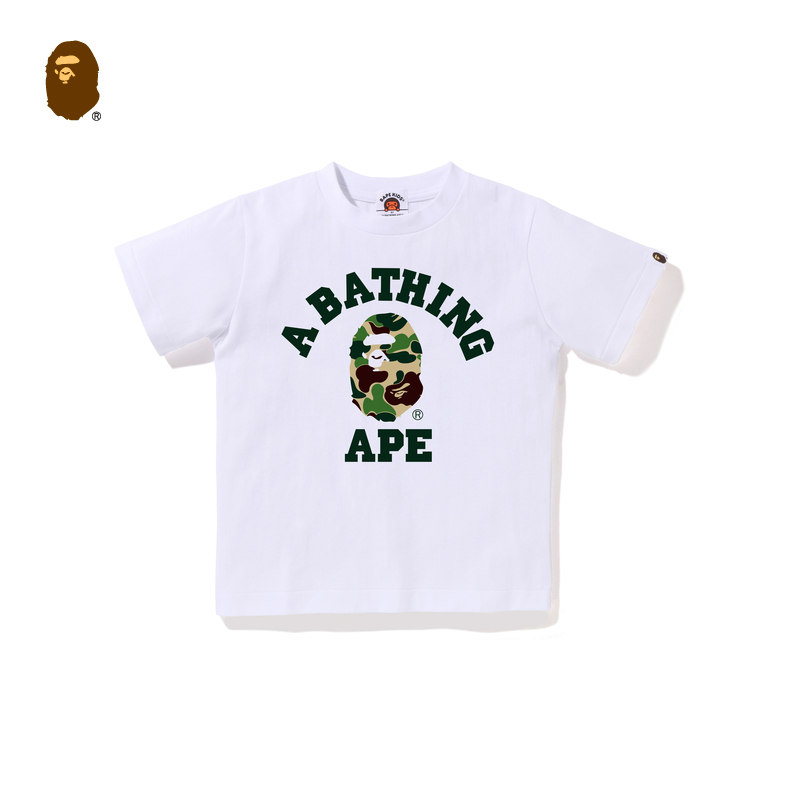 Футболка SS25 для детей 3-7 лет A BATHING APE, белый — фото 3