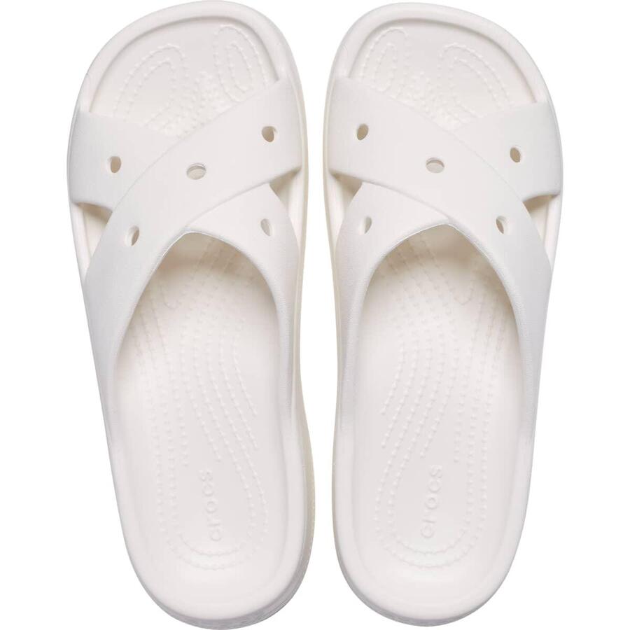 Классические женские сандалии Crocs с перекрещивающимися ремешками — фото 3