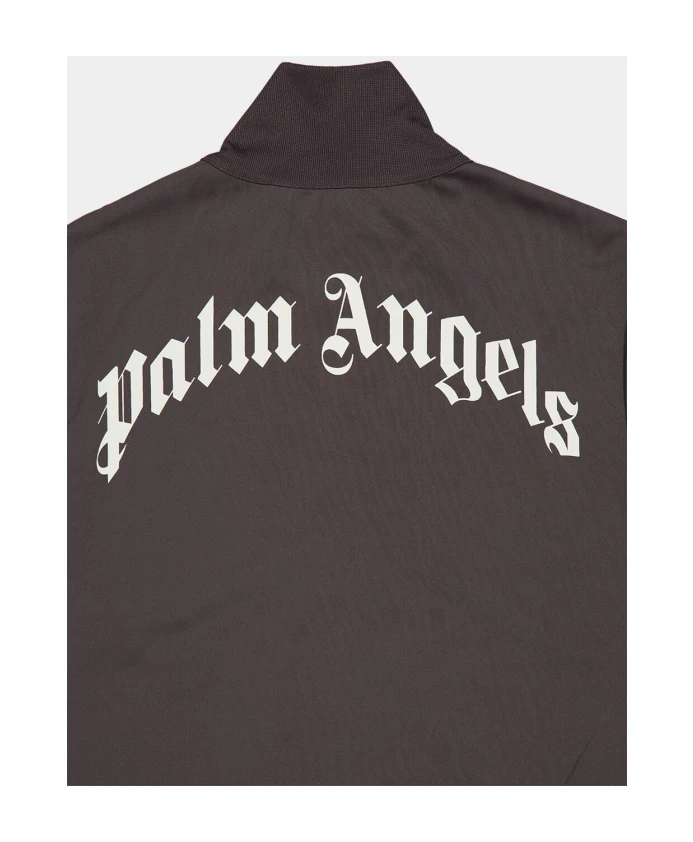 Спортивная куртка с изогнутым логотипом на спине Palm Angels, серый — фото 4
