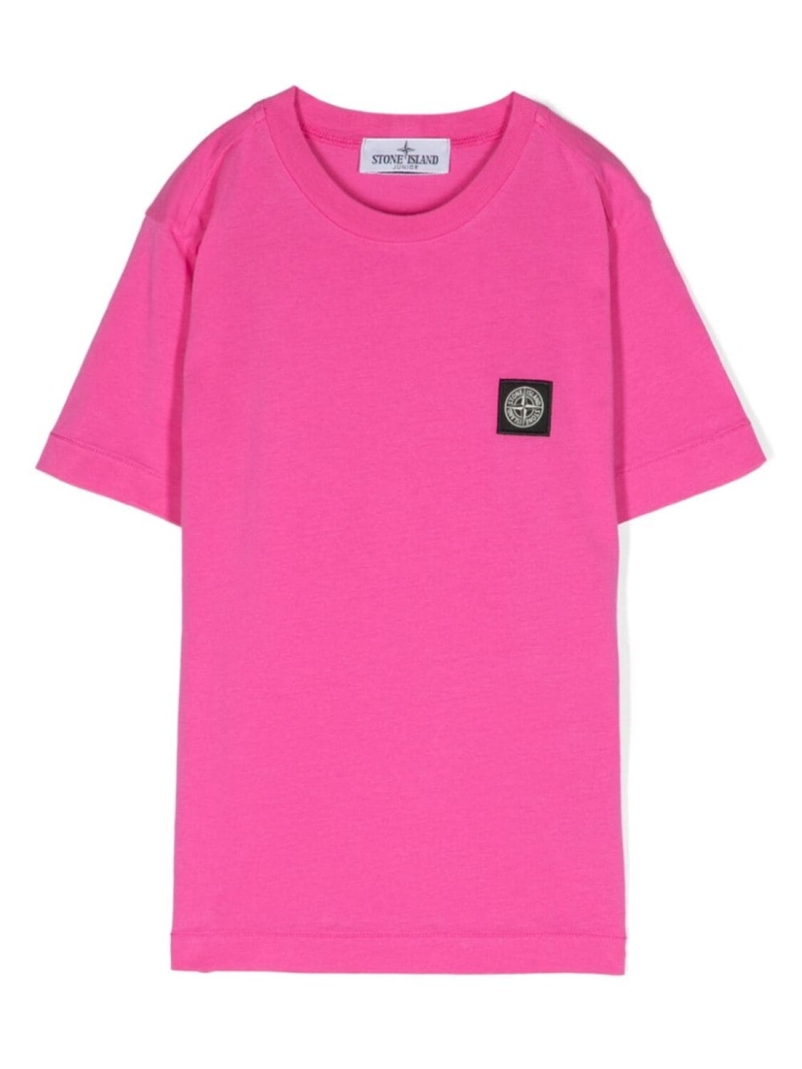 

Stone Island Junior футболка с нашивкой Compass, розовый