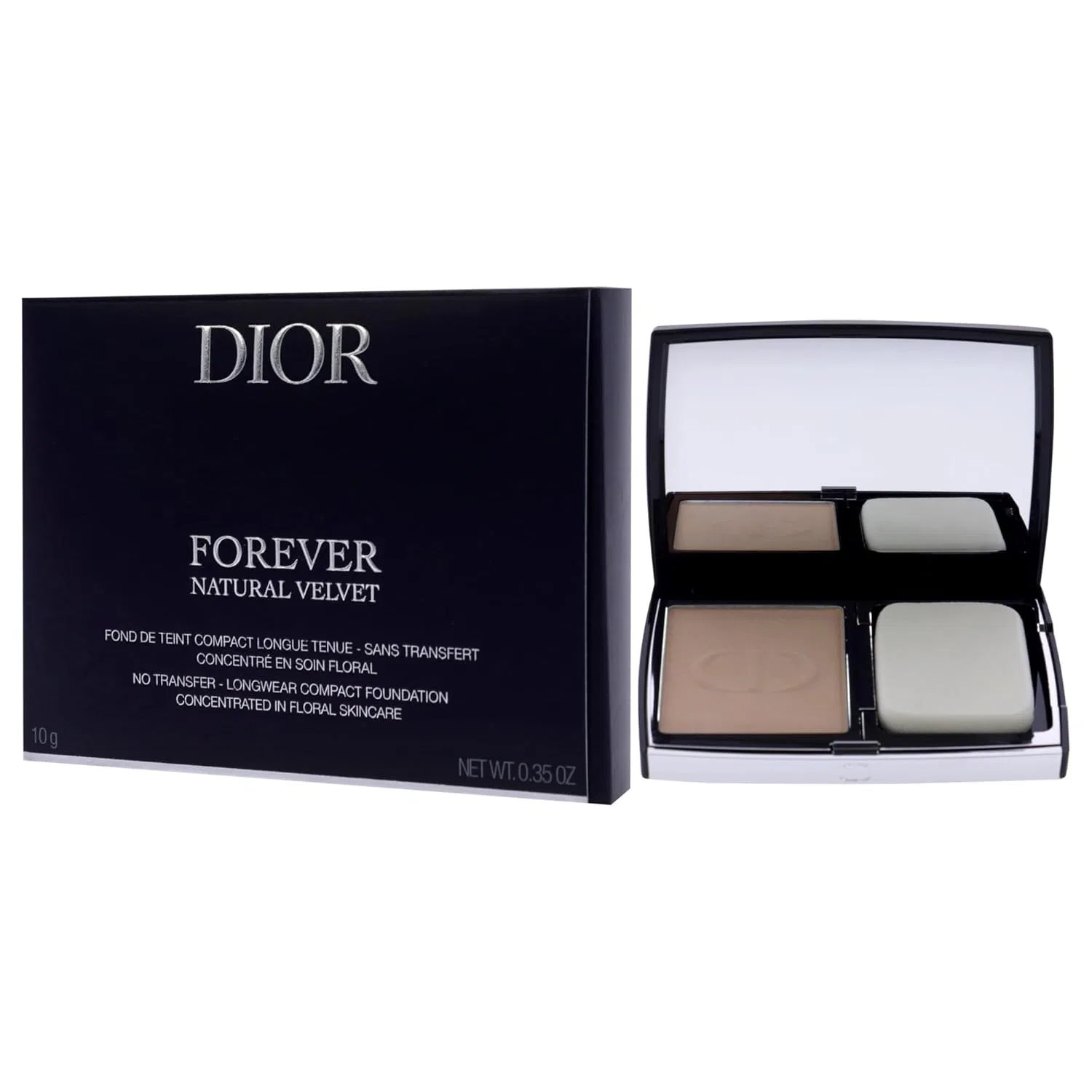 Компактная тональная основа «Forever Natural Velvet Background Compact No. 2N Neutral» от Christian Dior Dior — фото 4