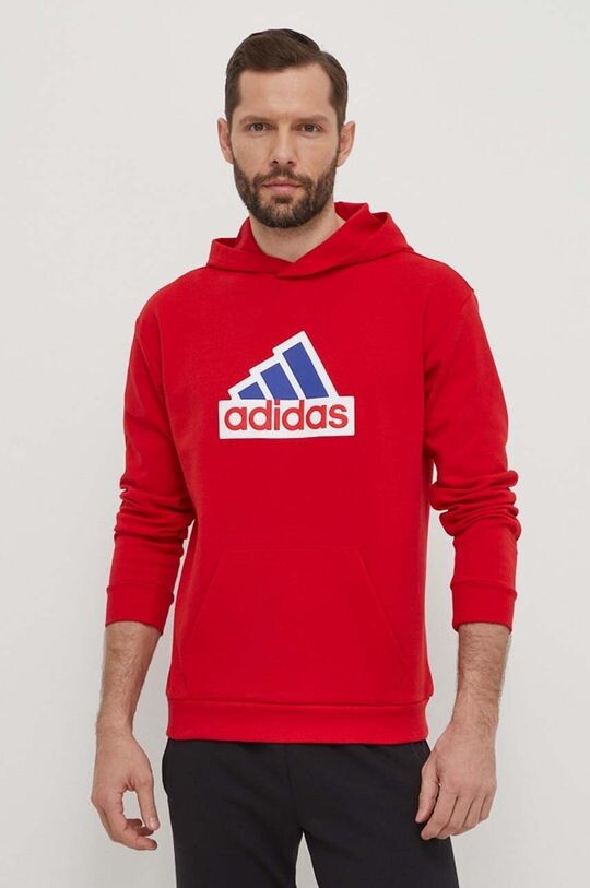 

Толстовка с капюшоном adidas, красный