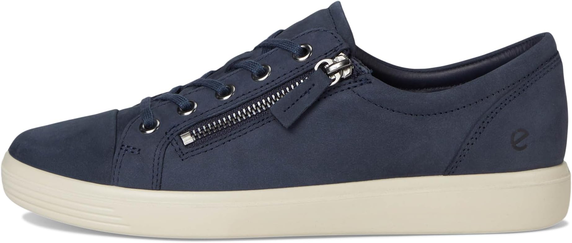 Кроссовки ECCO Soft Classic Lace Side Zip Sneaker, цвет Marine — фото 4
