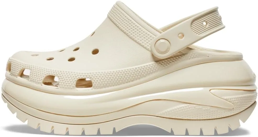 Сабо Crocs Classic Mega Crush, слоновая кость — фото 3