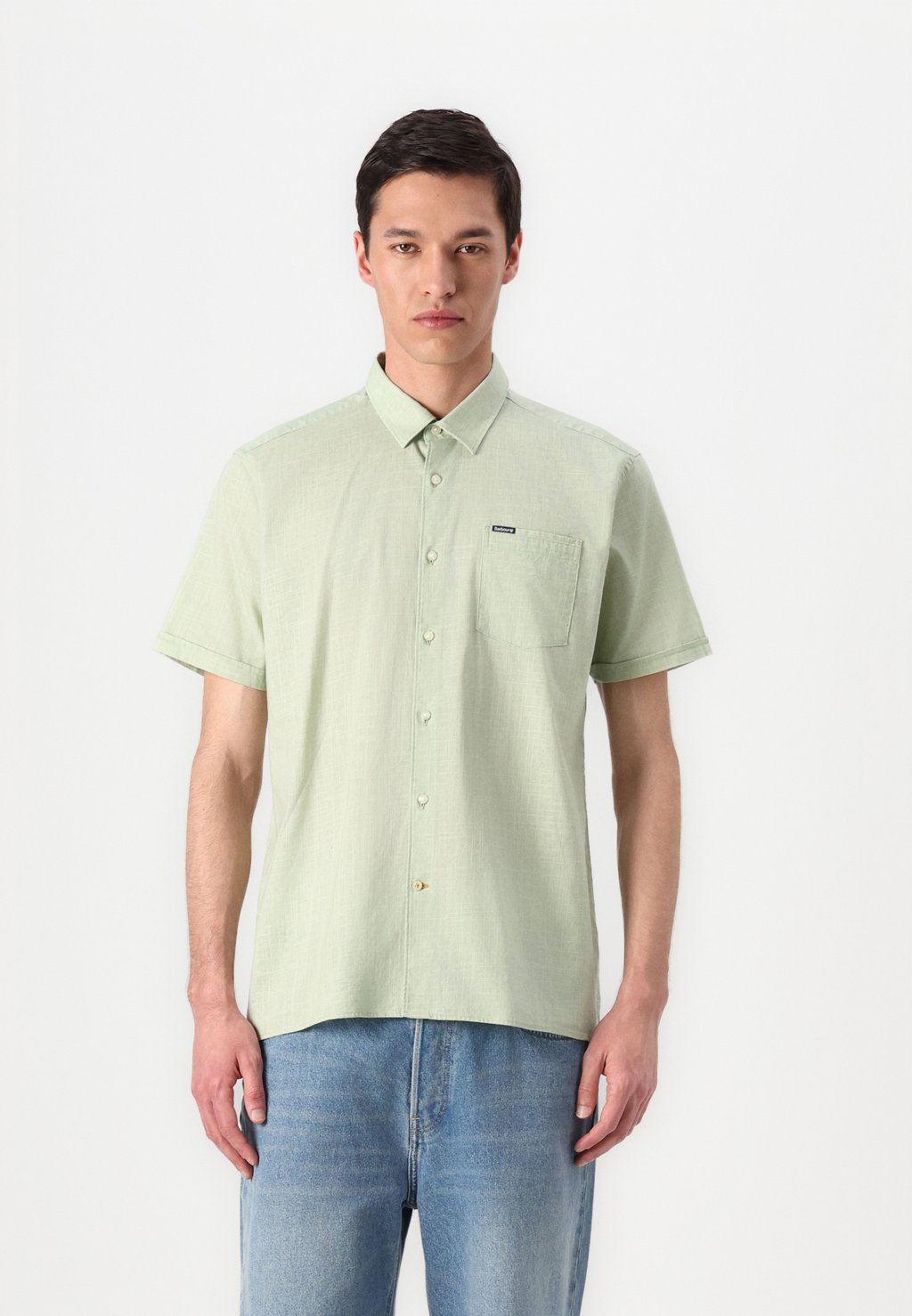 

Рубашка SLUB REGULAR SHORT SLEEVE SUMMER SHIRT Barbour, мятный