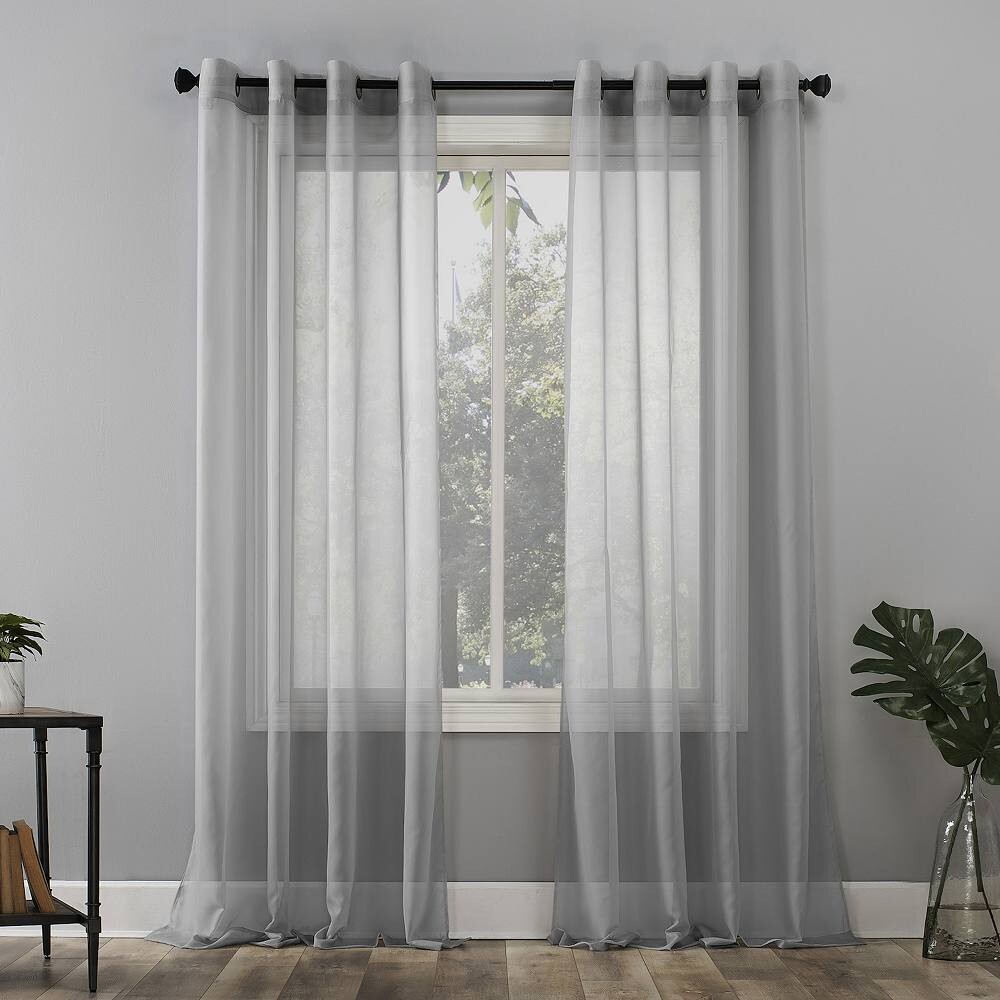 

№ 918 Emily Sheer Voile Grommet Одиночная панель для штор No. 918, цвет Silver
