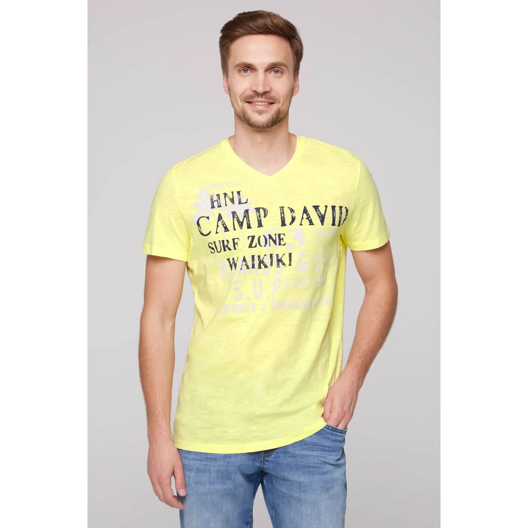 

Футболка CAMP DAVID, хлопок, цвет Sunlight