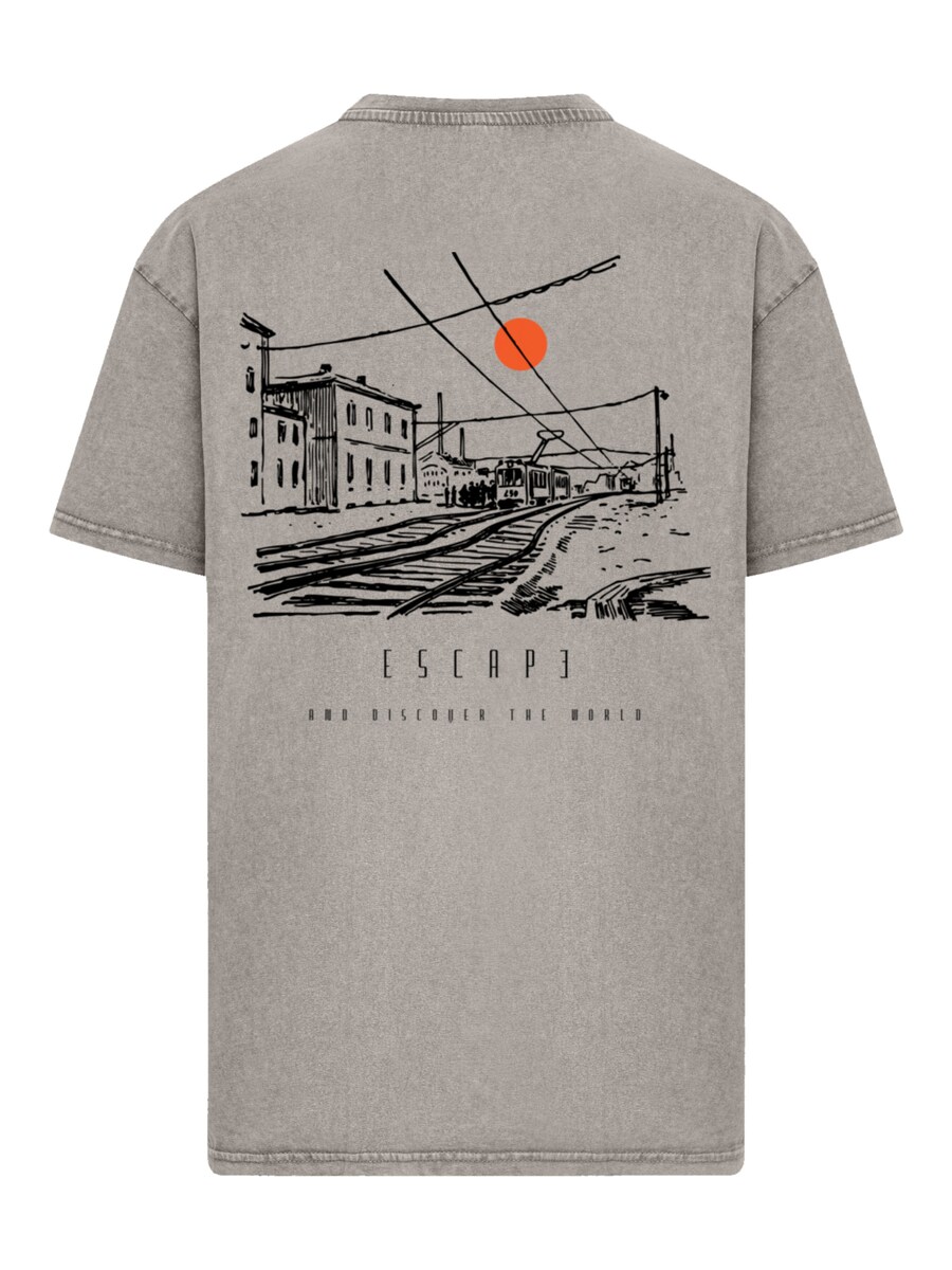 

Рубашка F4NT4STIC Escape Discover the World Town Train Station, Mottled Grey