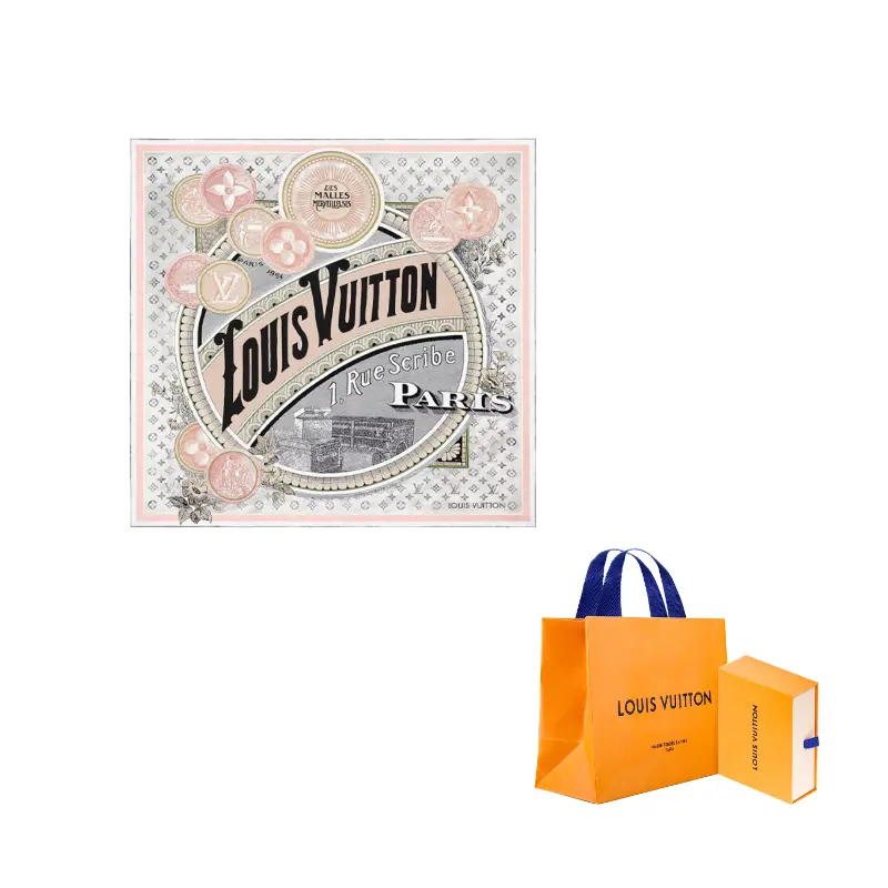 

LOUIS VUITTON Шелковый шарф Mulberry Silk Pink