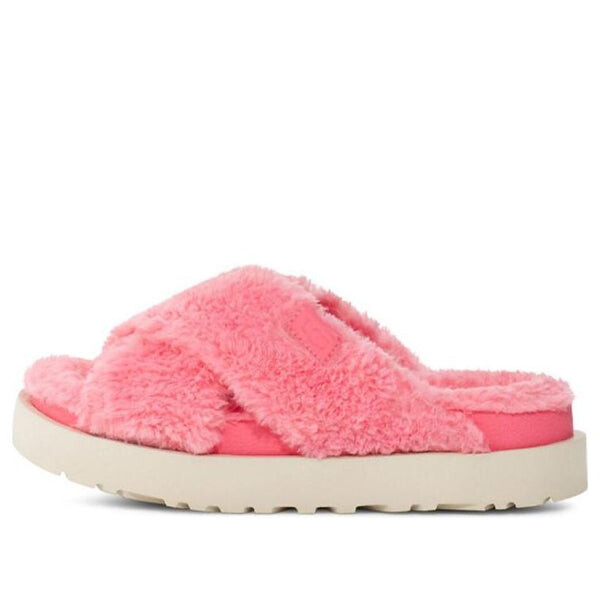 Сандалии пушистый сахарный крест Ugg, розовый