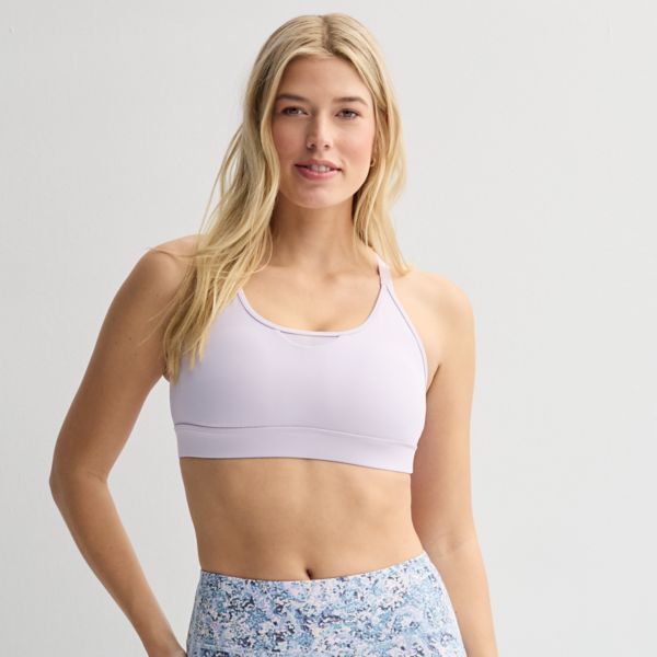 

Женский спортивный бюстгальтер из ультраэластичной сетки с регулируемой талией Tek Gear, цвет bella lavender
