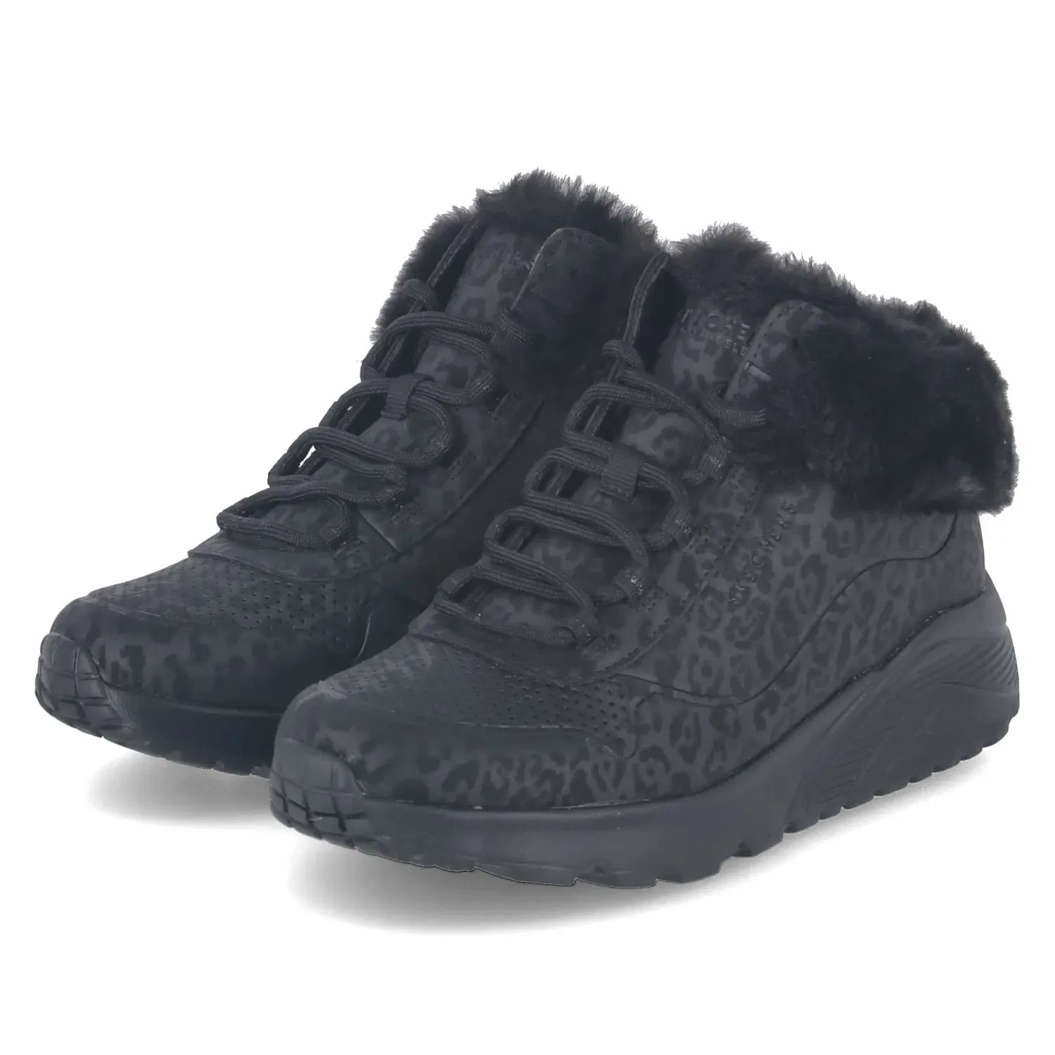 Ботинки на молнии и шнуровке Skechers, черный
