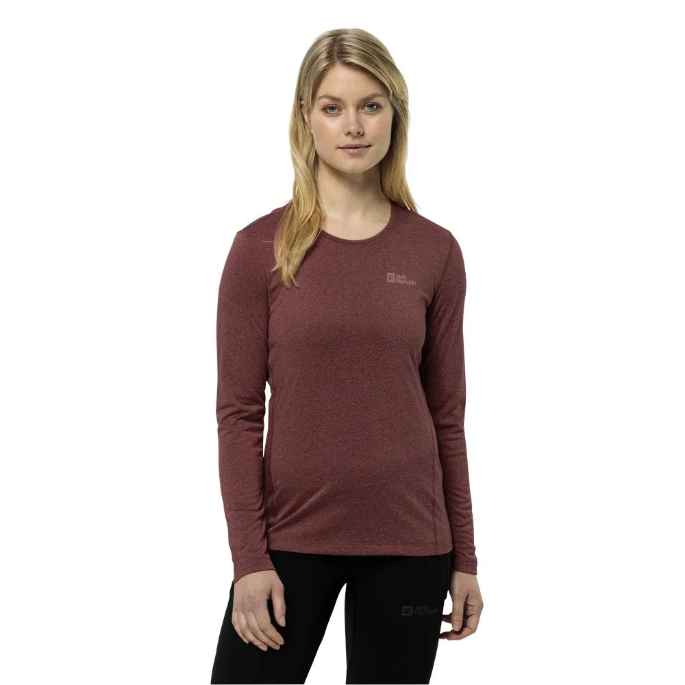 

Лонгслив Jack Wolfskin Sky Thermal, коричневый