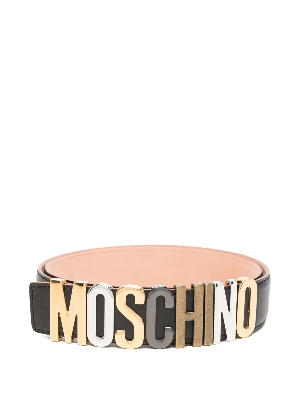 

Ремень с логотипом Moschino, черный