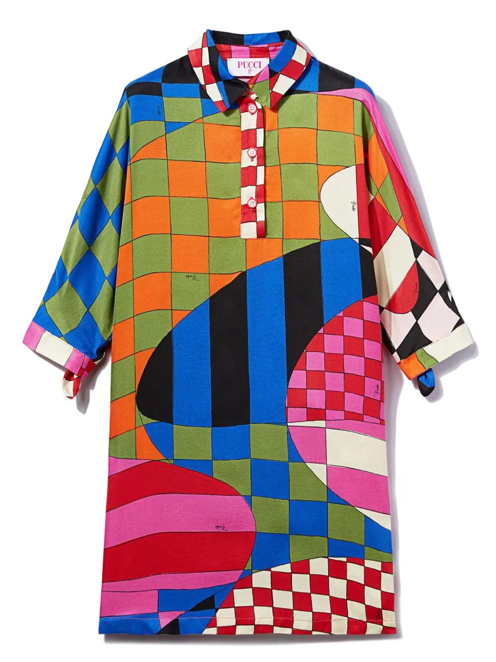 

Платье с принтом Giardino PUCCI Junior, красный