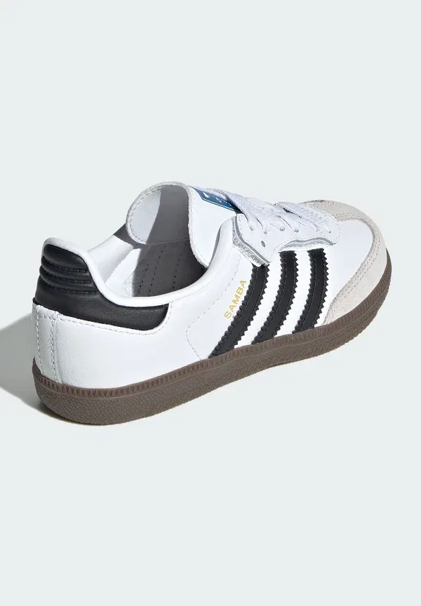 Кроссовки Adidas Originals, облачно-белый, основной черный, жевательная резинка — фото 4