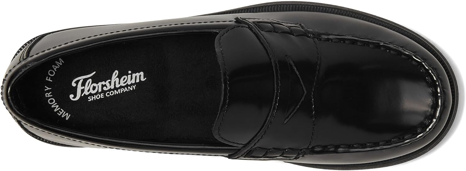Детские лоферы Florsheim Boy's Croquet Penny - для малышей и старших детей, черный — фото 4