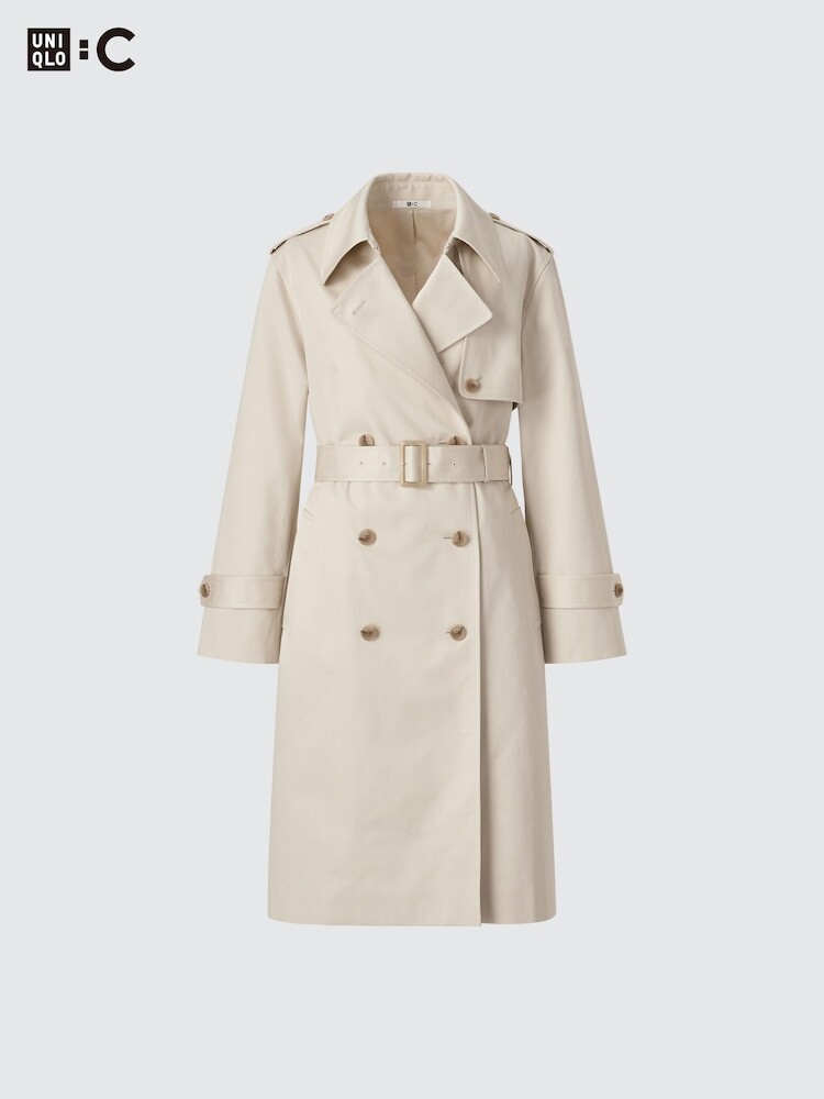 

Пальто-Тренч Uniqlo, цвет 30 бежевый