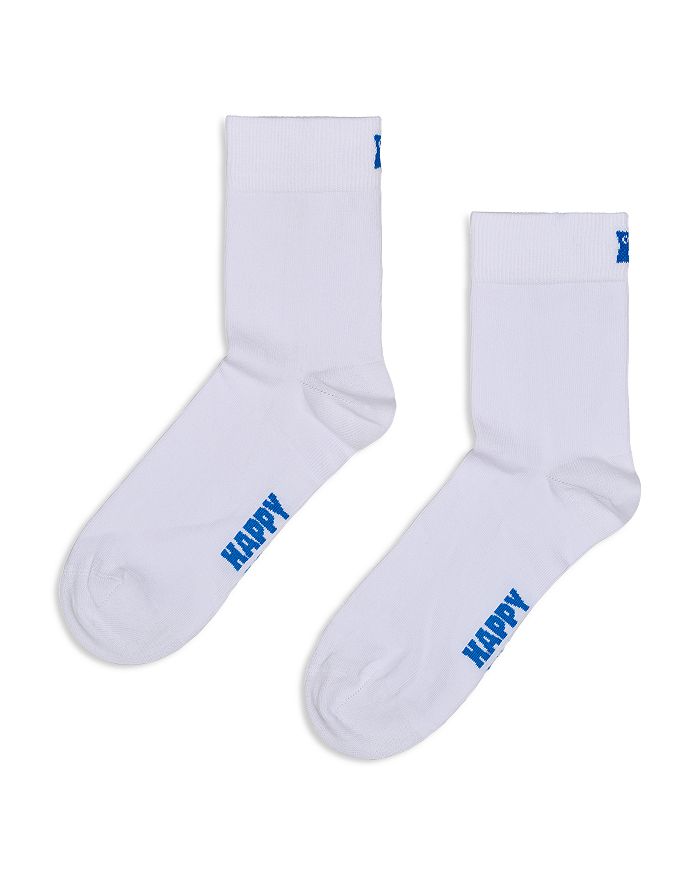 

Полуэкипажные носки Solid Happy Socks, белый
