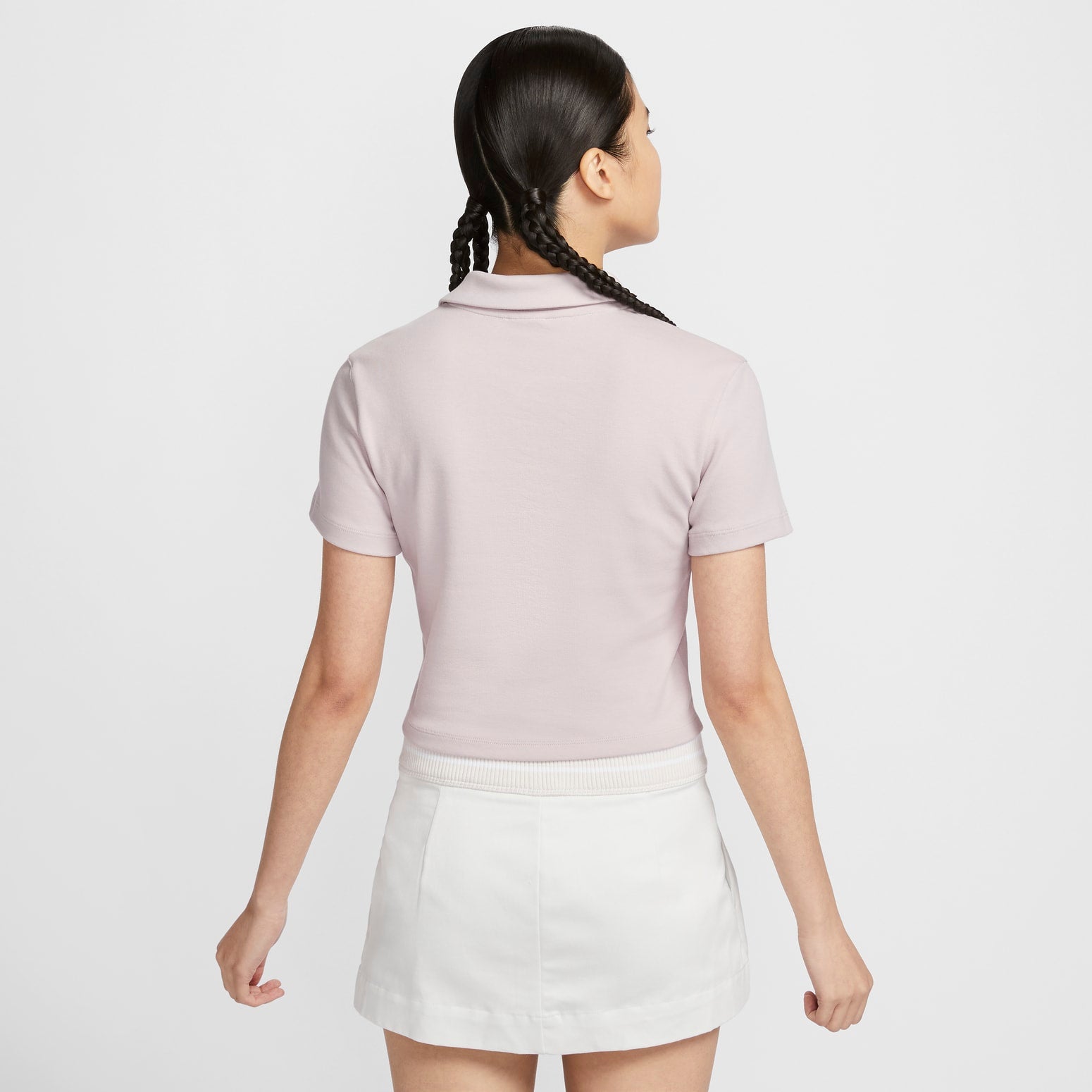 Спортивный топ (WMNS) Nike Essential Polo Crop Top 'Pink' DV7885-019, розовый — фото 2