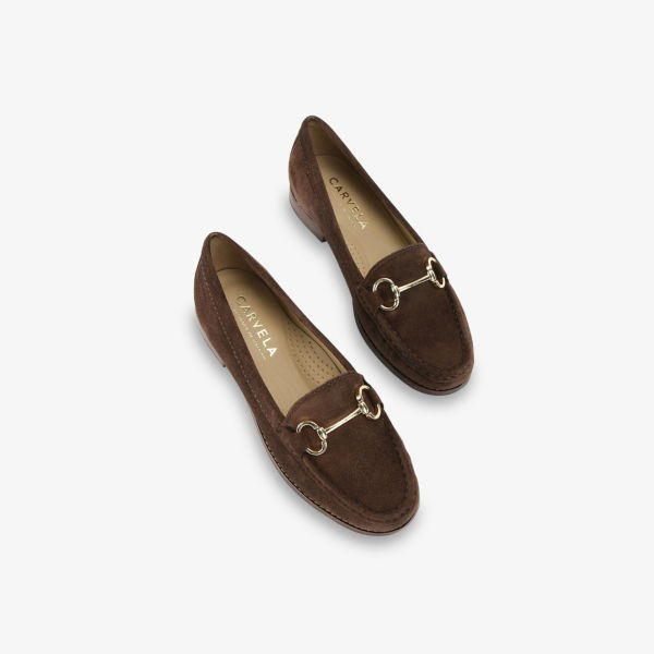 Лоферы замшевые Carvela Comfort Click, коричневый — фото 2