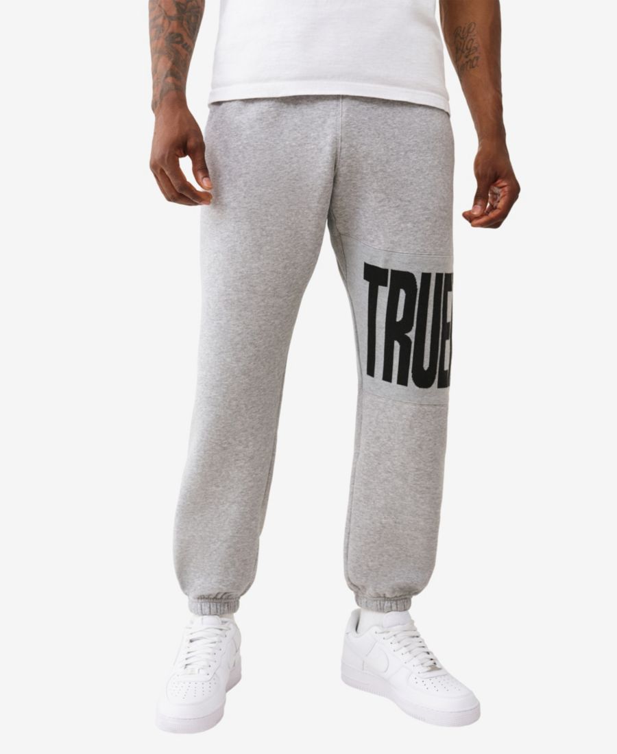 

Мужские спортивные брюки с логотипом, стандартной расцветки True Religion, Heather Gray