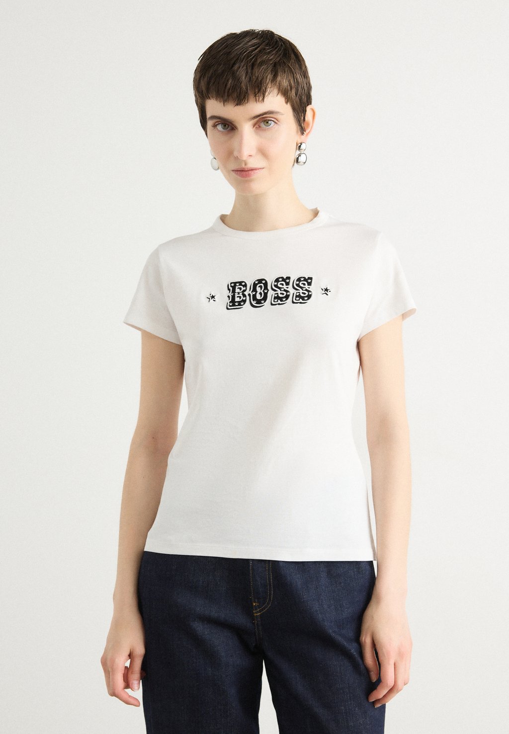 

Футболка с принтом ENDORA BOSS, белый