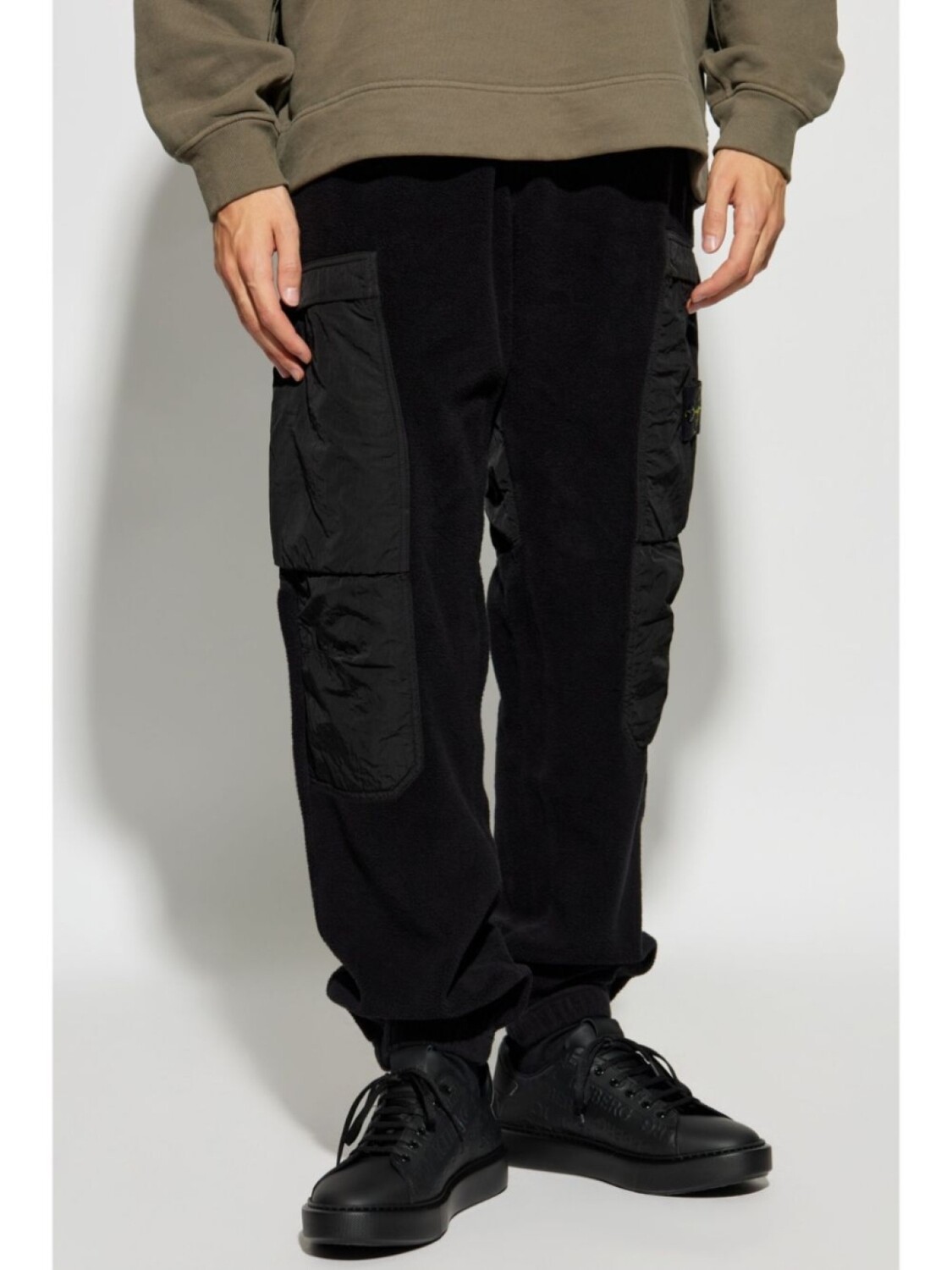 

Stone Island брюки-карго с значком компаса, черный