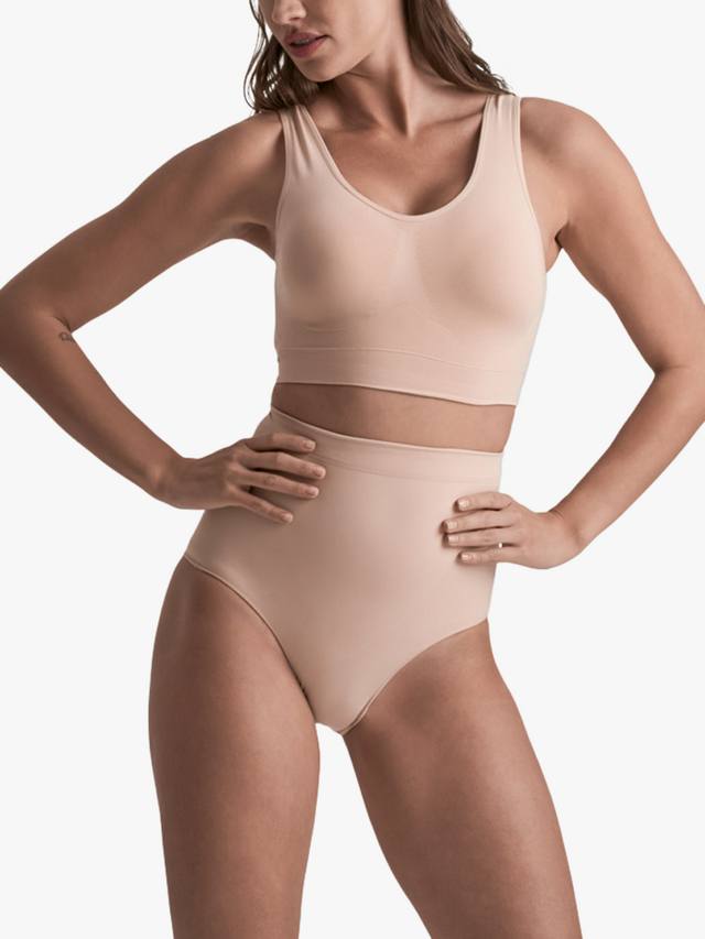 

Мягкие трусики мид с завышенной талией Bye Bra, Beige