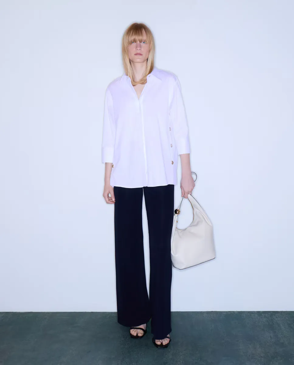 

Женские широкие брюки Woman Limited El Corte Inglés, тёмно-синий