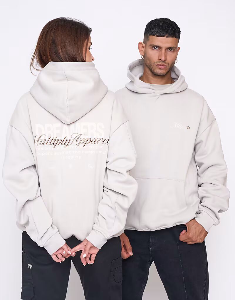 

Multiply Apparel - Лекция - Толстовка свободного кроя в цвете Dove White