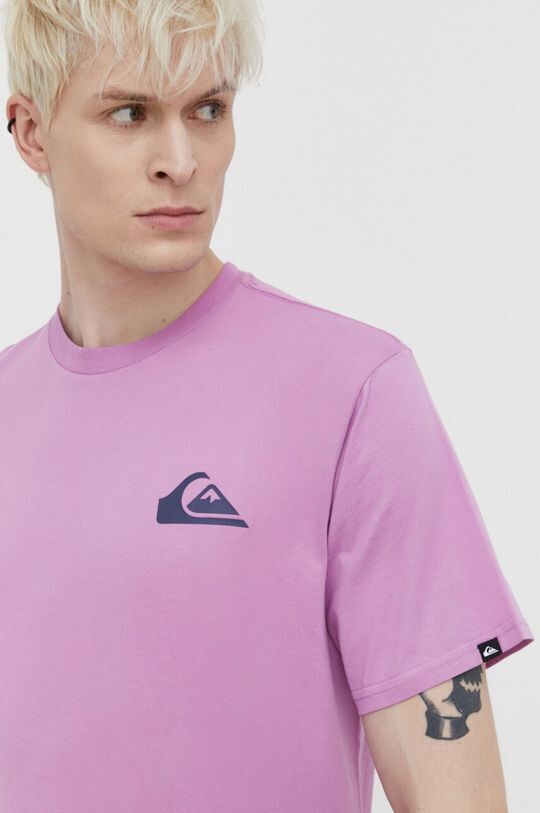 

Хлопковая футболка Quiksilver, фиолетовый