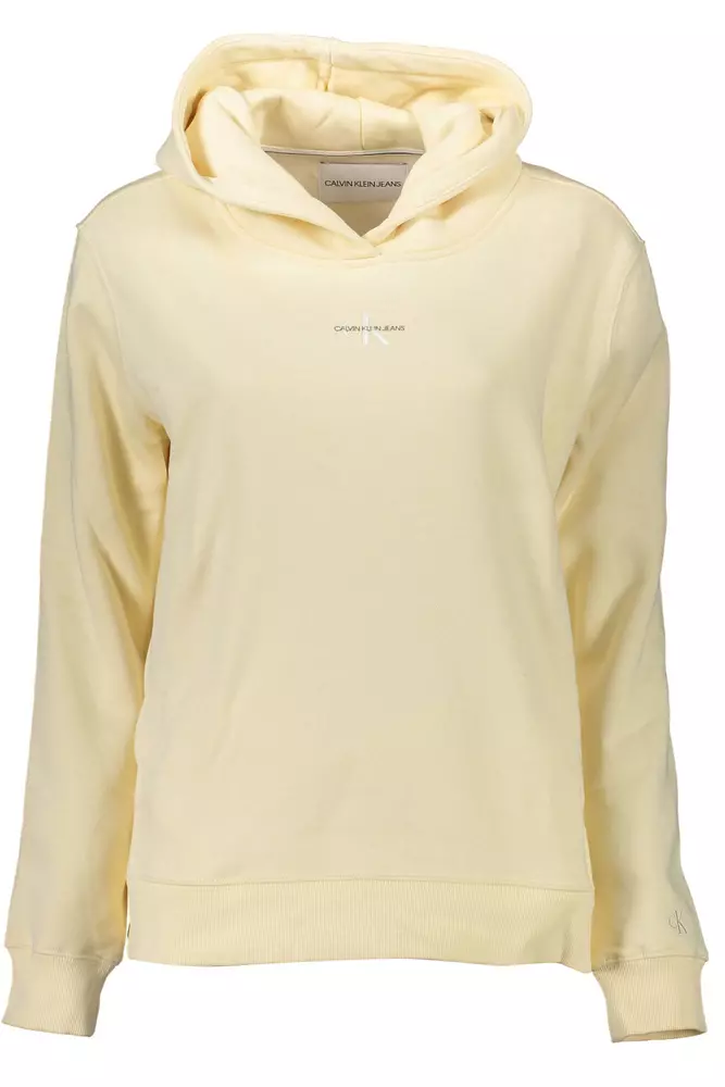 

Желтый хлопковый женский свитер Calvin Klein