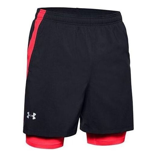 

Шорты launch sw 2in1 shorts 'black red' Under Armour, черный