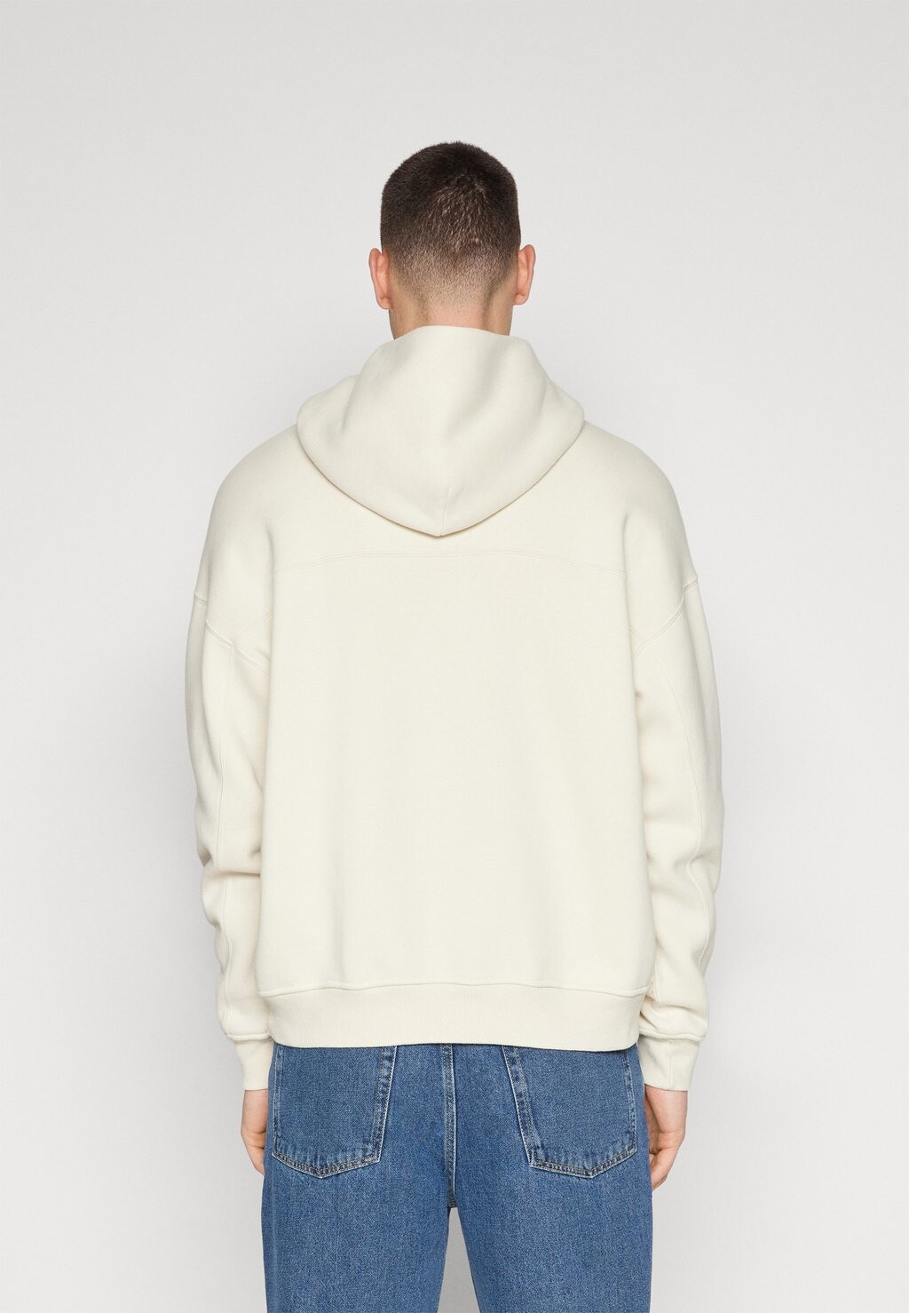 

Свитер на молнии Essential Popover Hoodie Abercrombie & Fitch, кремовый