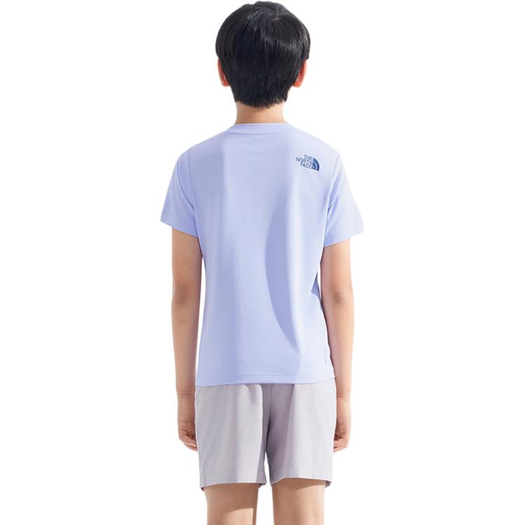 THE NORTH FACE Футболка SUN CHASE синяя фиолетовая для детей 3-7 лет — фото 4