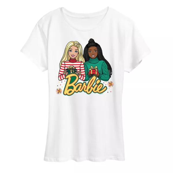 

Женская футболка с рисунком кванзы Barbie, белый