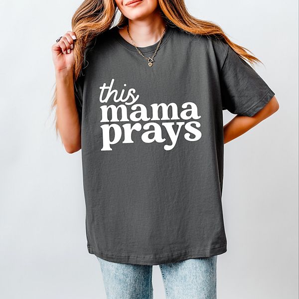 

Футболка женская This mama prays Simply Sage Market, Asphalt