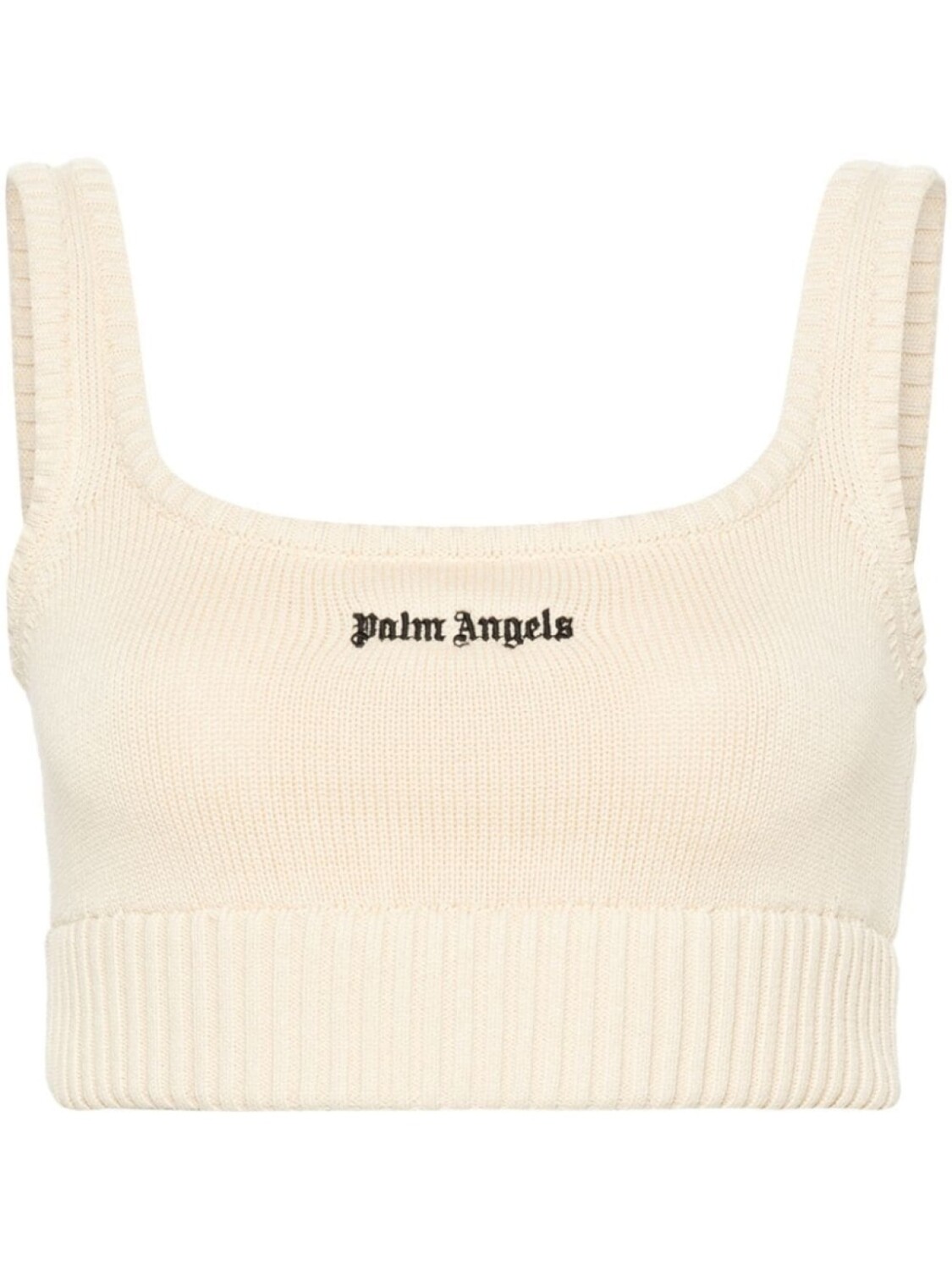 

Palm Angels топ с вышитым логотипом, нейтральный цвет