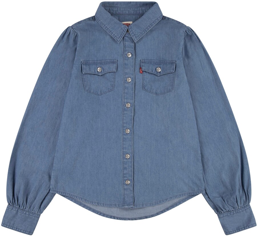 

Блузка Levi's Kids, цвет Blue/Blue denim