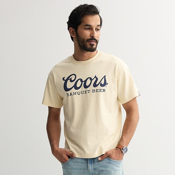 

Мужская футболка Coors Banquet Beer с принтом "Тяжелый рабочий день заслуживает" Licensed Character