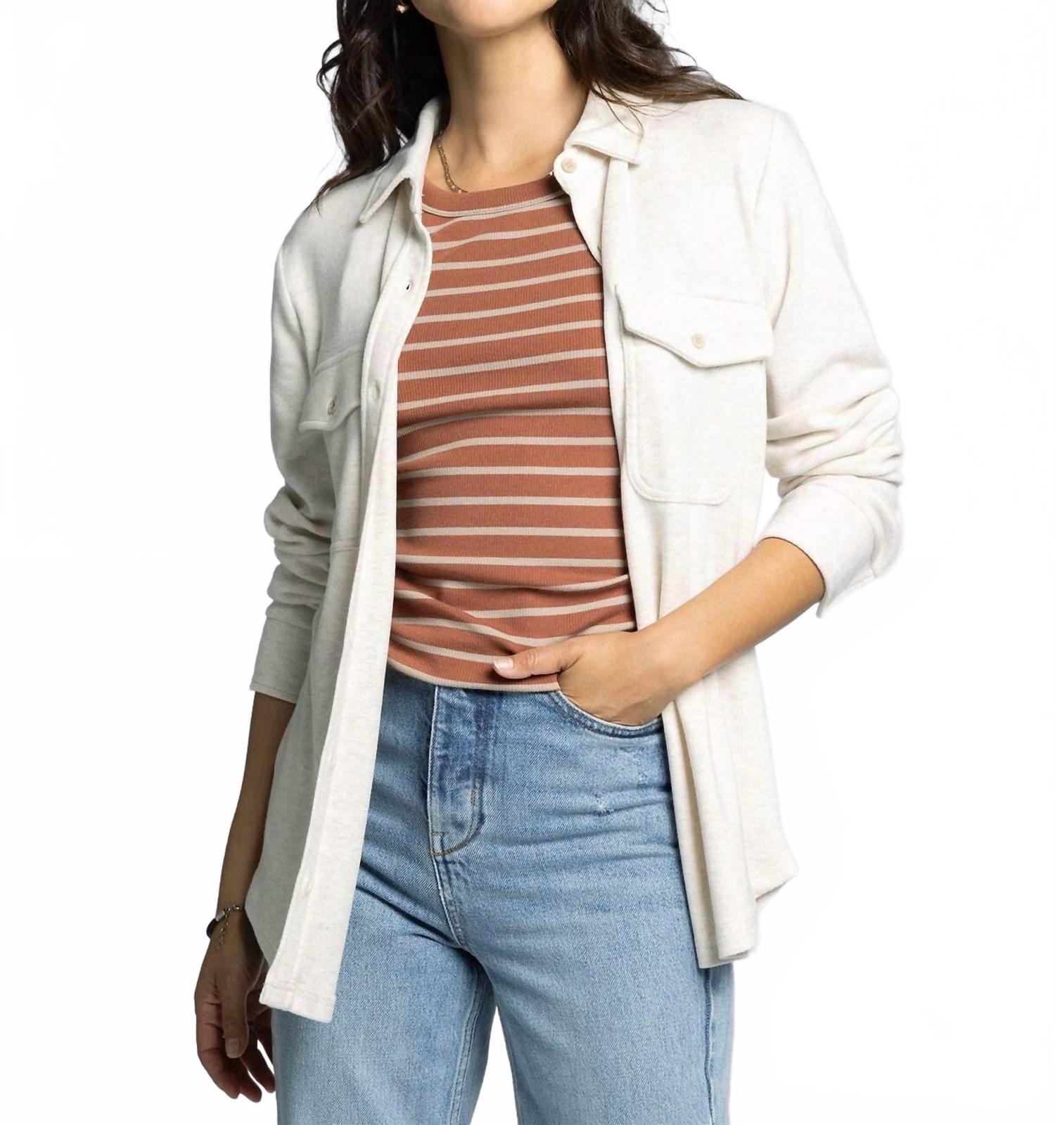 

Thread & Supply Рубашка Cassian на пуговицах, цвет овсянка