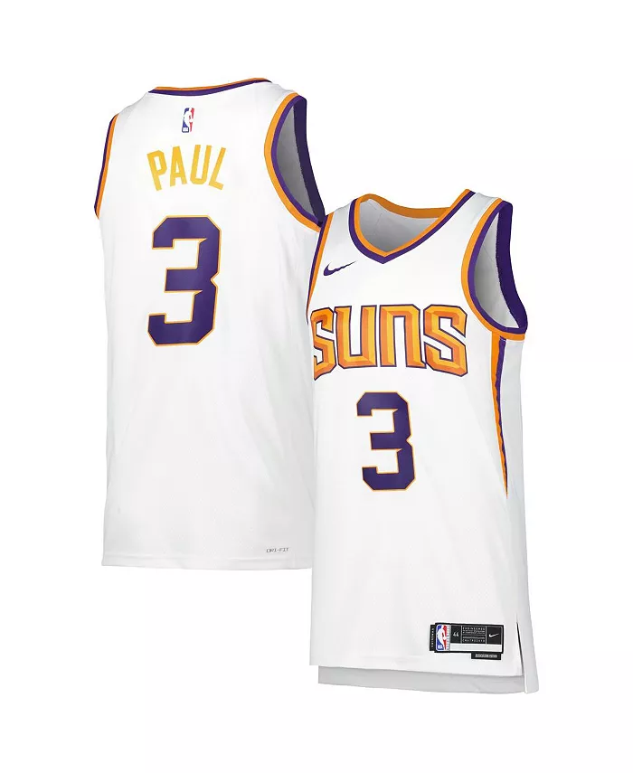 

Мужская и женская баскетбольная майка Chris Paul Phoenix Suns 2022/23 Swingman Nike, белый