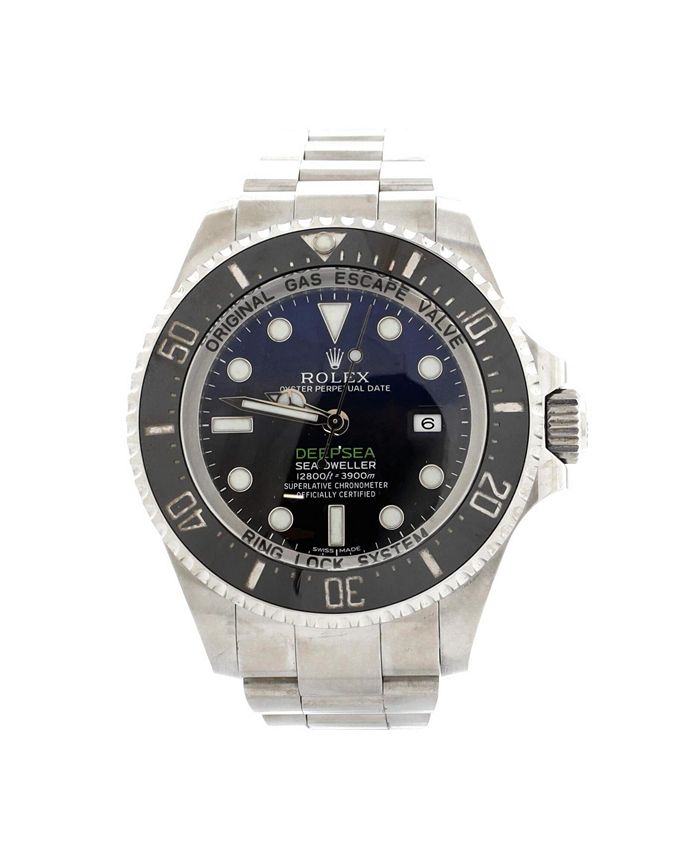 

Часы автоматические Oyster Perpetual Deepsea Sea-Dweller James Cameron из нержавеющей стали и Cerachrom, 44 мм Pre-Owned Rolex, черный